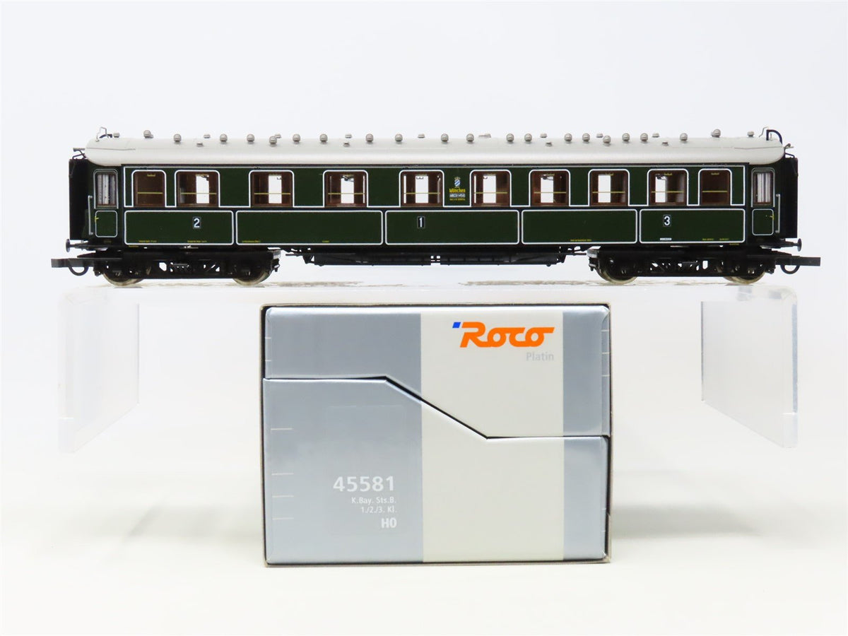 HO Scale Roco 45581 K.Bay.Sts. B Bavarian Coach 1/2/3 Class Passenger Car