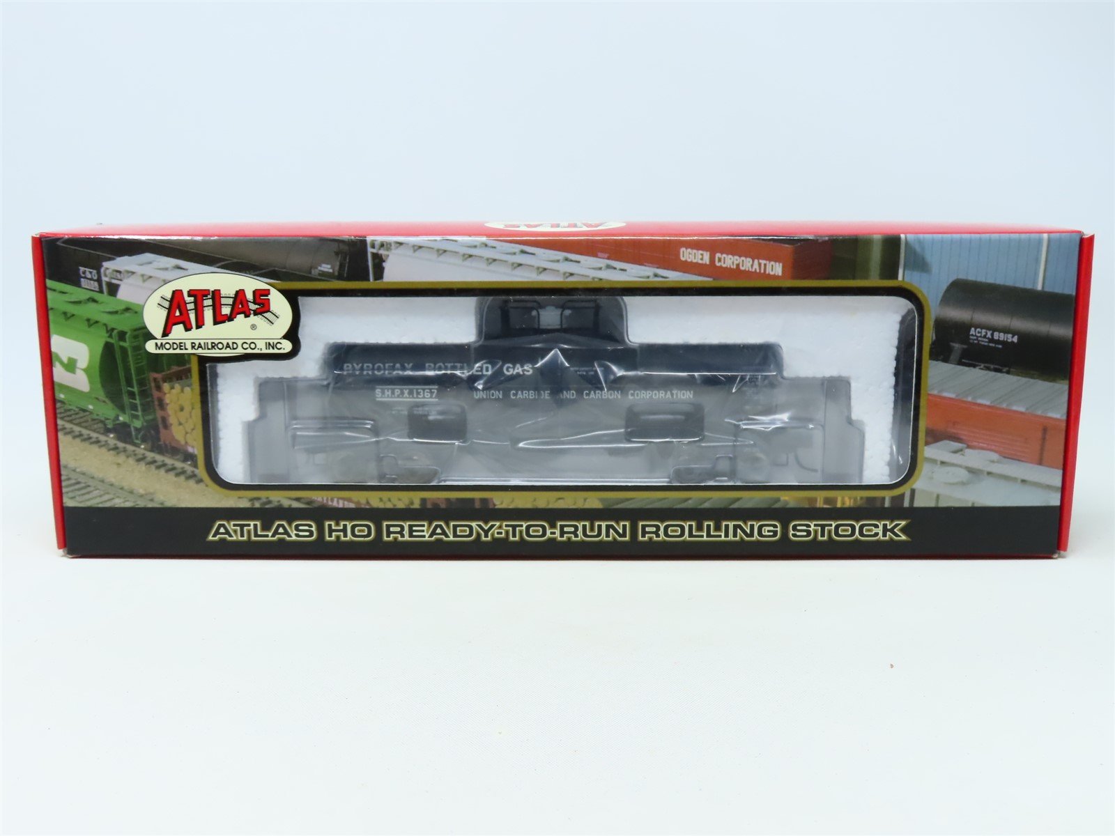 HO Scale Atlas 1064-2 SHPX Pyrofax Bottled Gas Tank Car #1367 - Sealed