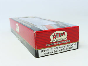 HO Scale Atlas 1064-2 SHPX Pyrofax Bottled Gas Tank Car #1367 - Sealed