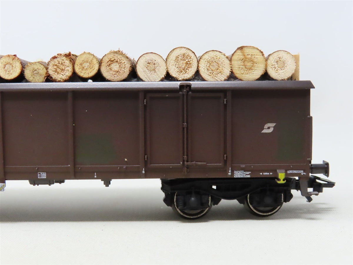 HO Scale Trix 24532 Gondola Freight Car Set w/Load of Wood 3-Pack