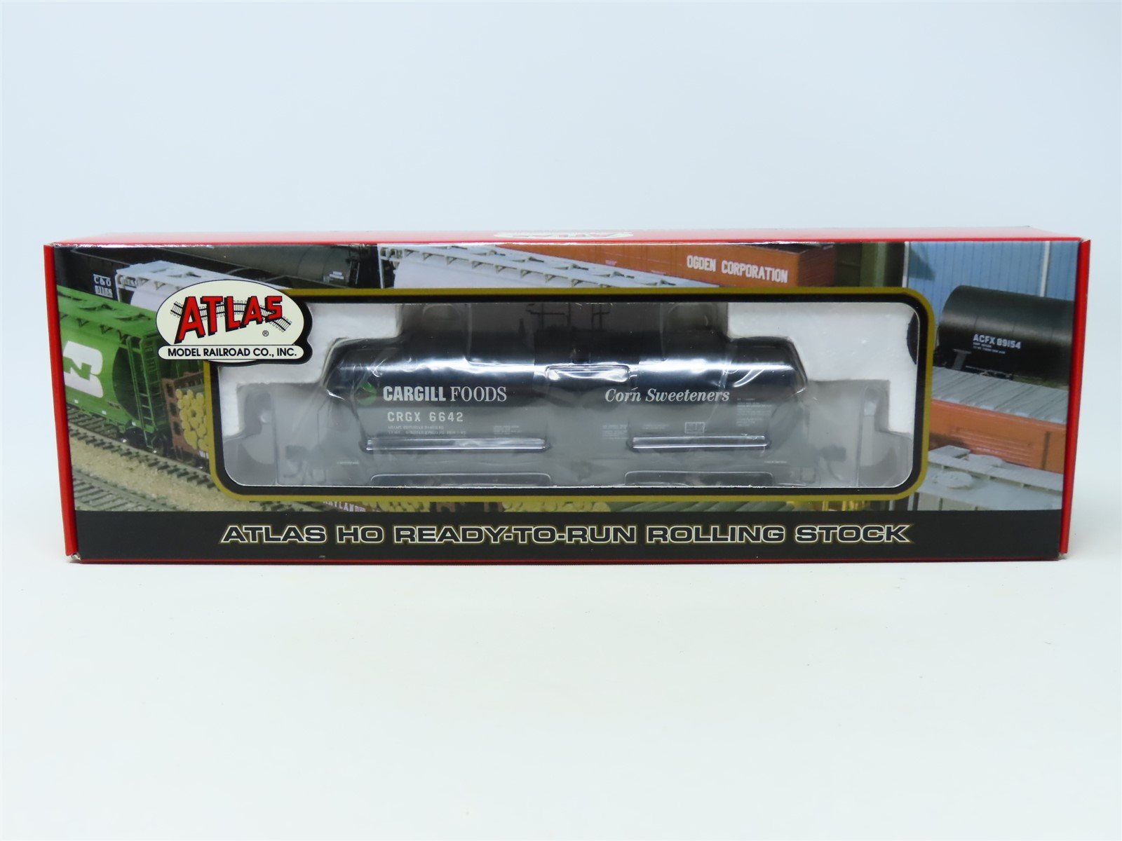 HO Scale Atlas 6241-1 CRGX Cargill Foods Corn Syrup Tank Car #6642 - Sealed