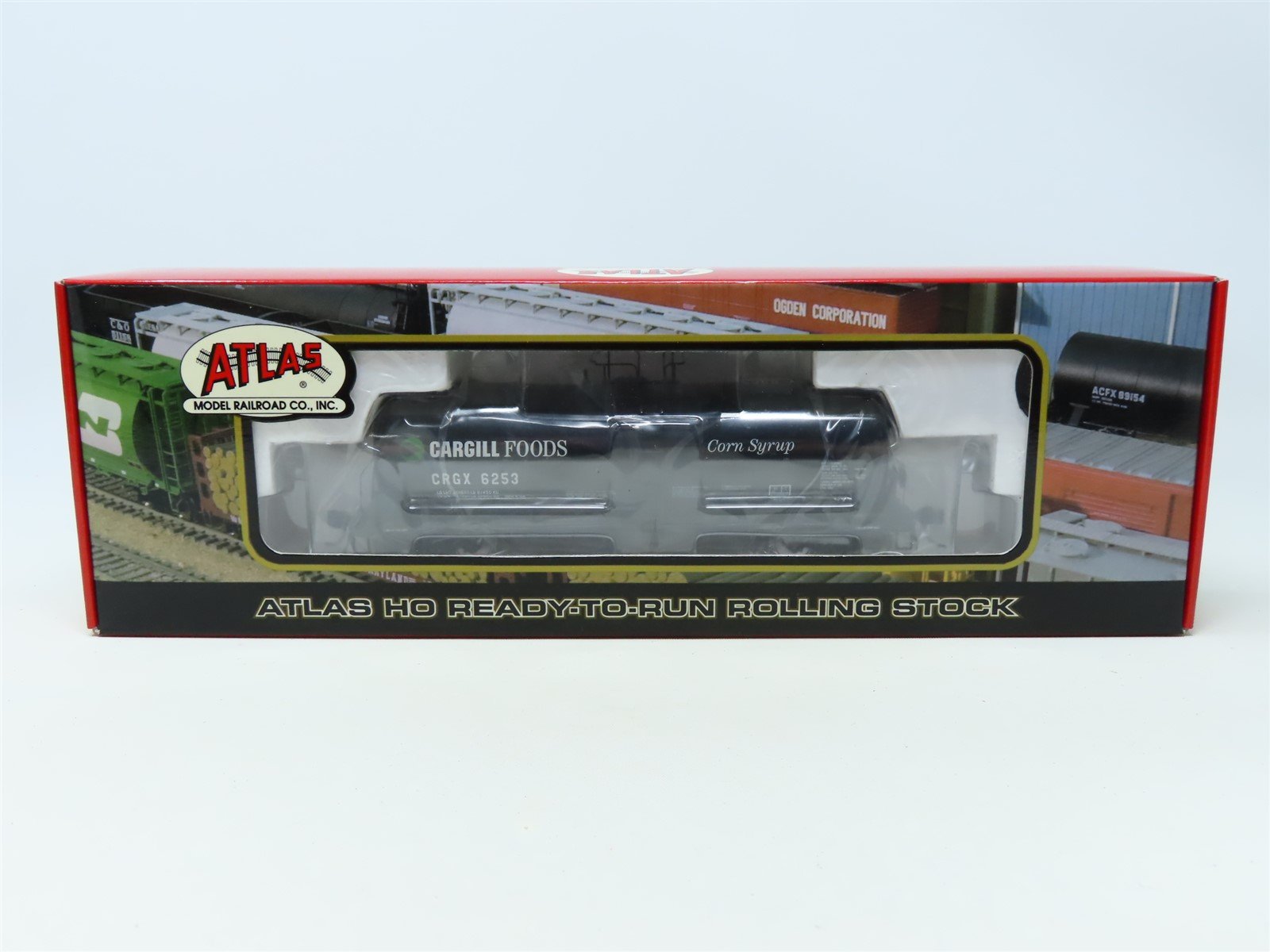 HO Scale Atlas 6240-2 CRGX Cargill Foods Corn Syrup Tank Car #6253 - Sealed