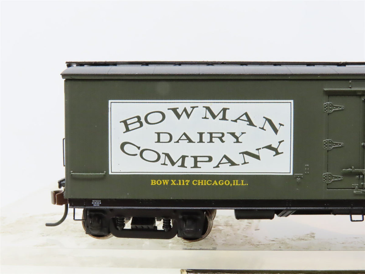 HO Scale Roundhouse 84605 BOW Bowman Dairy 40&#39; Wood Milk Car #117