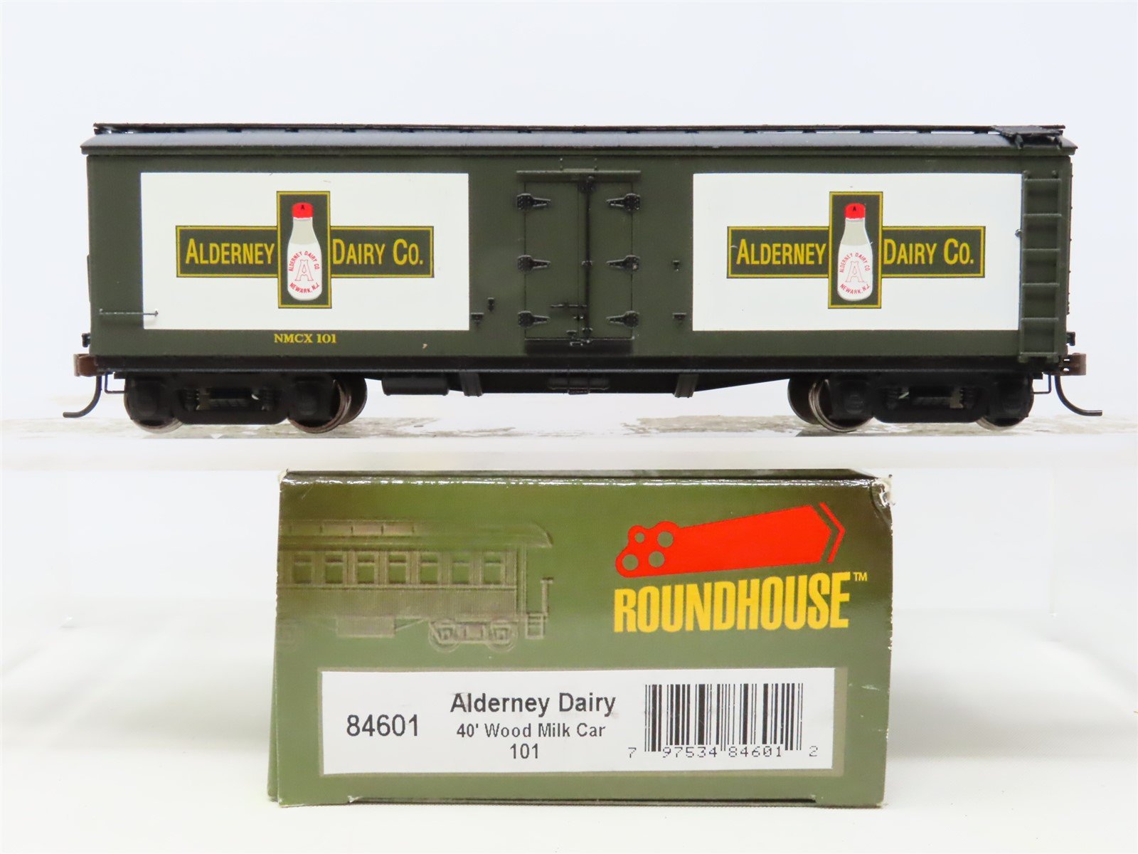 HO Scale Roundhouse 84601 NMCX Alderney Dairy 40' Wood Milk Car #101