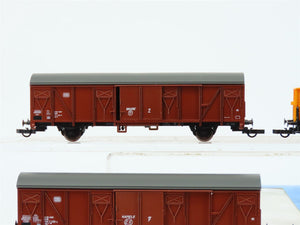 HO Scale Roco 44009 DB German Circus Krone Box Cars Set w/Elephant Car