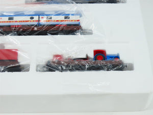 HO Roco 44130 Circus Williams Flat Cars 4-Unit Set w/Circus Trailers & Equipment