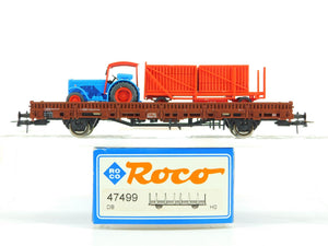 HO Scale Roco 47499 DB German Flat Car w/Circus Williams Tractor