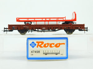 HO Scale Roco 47498 DB German Flat Car w/Circus Williams Equipment Trailer