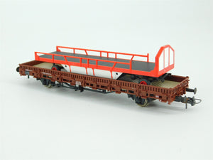 HO Scale Roco 47498 DB German Flat Car w/Circus Williams Equipment Trailer