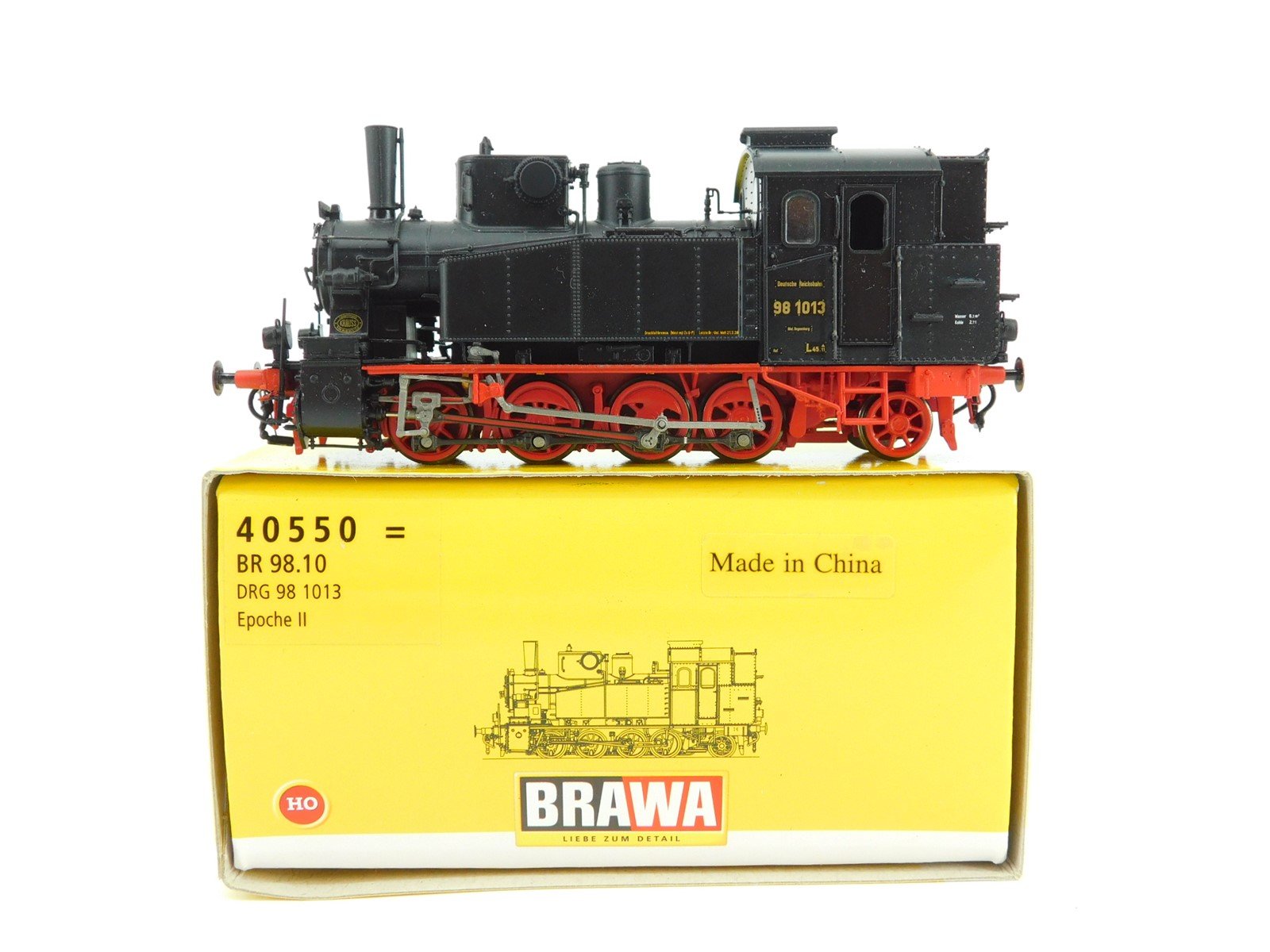 HO Scale BRAWA 40550 DRG German Era II 0-8-2T BR 98 Steam Tank Locomotive #1013