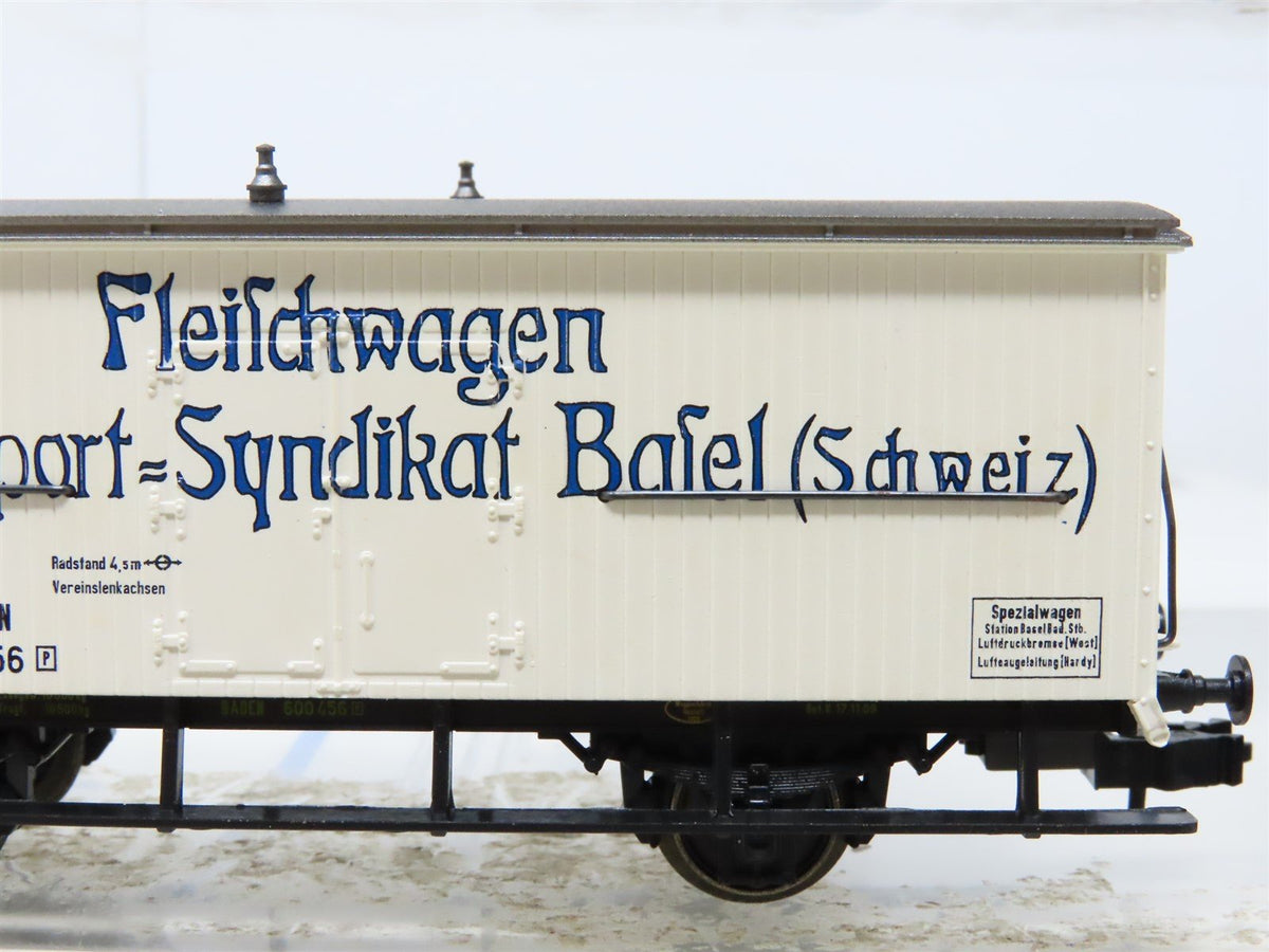 HO Scale Marklin 48922 Baden &amp; Holland Meat Reefers 3-Car Set