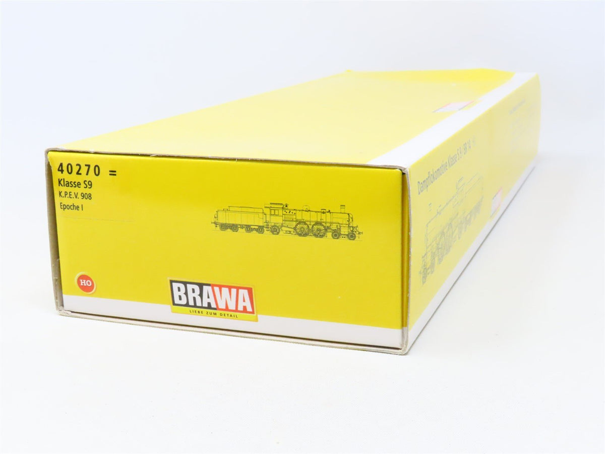 HO Scale BRAWA 40270 KPEV Royal Prussian 4-4-2 Class S9 Steam #908 - DCC Ready