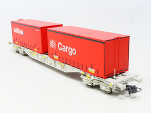 HO Scale Roco 66627 AAE Ahaus Alstätter Flat Car w/Railion & DB Cargo Containers