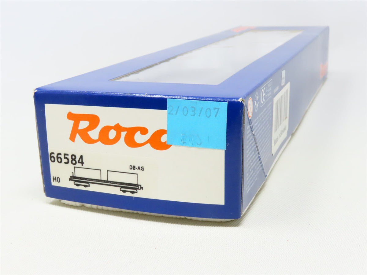 HO Scale Roco 66584 DB-AG German Flat Car w/WilliBetz Containers