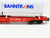 HO Scale Roco 46584 DB-AG Cargo Flat Car #399-2 w/Bahntrans Covered Containers