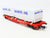 HO Scale Roco 46584 DB-AG Cargo Flat Car #399-2 w/Bahntrans Covered Containers