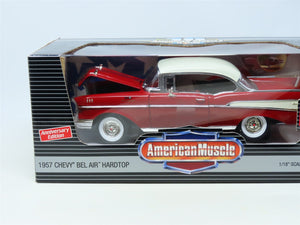 1:18 Ertl American Muscle #32917 Die-Cast 1957 Chevy Bel Air Hardtop - Red/White