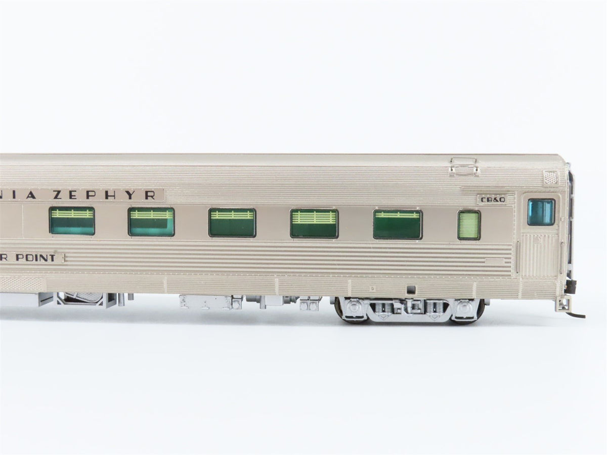 HO Scale Broadway Limited BLI 507 CB&amp;Q Railway Sleeper Passenger Silver Point