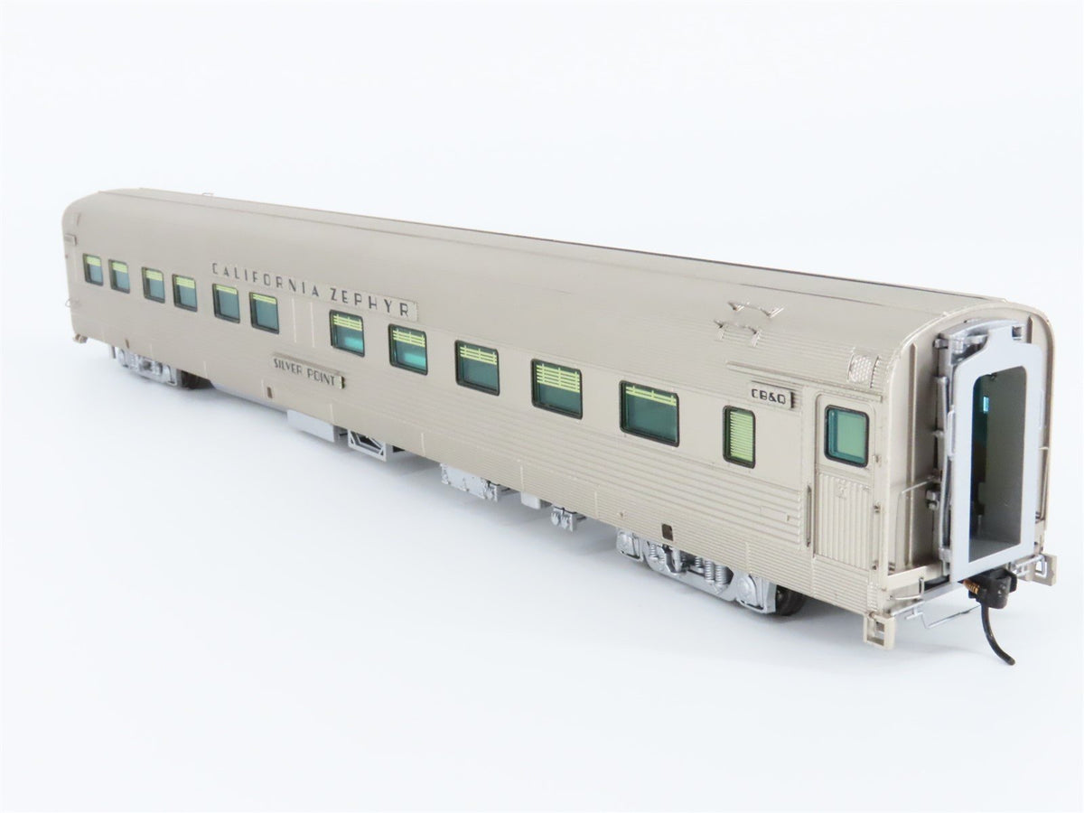 HO Scale Broadway Limited BLI 507 CB&amp;Q Railway Sleeper Passenger Silver Point