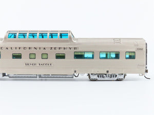 HO Broadway Limited BLI 536 CB&Q Railway Dome Passenger Car Silver Saddle