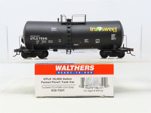 HO Scale Walthers 932-7221 UTLX Tru-Sweet Funnel Flow Tank Car #75841