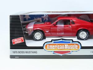 1:18 Scale Ertl American Muscle #32053 Die-Cast 1970 Boss Mustang - Red/Black