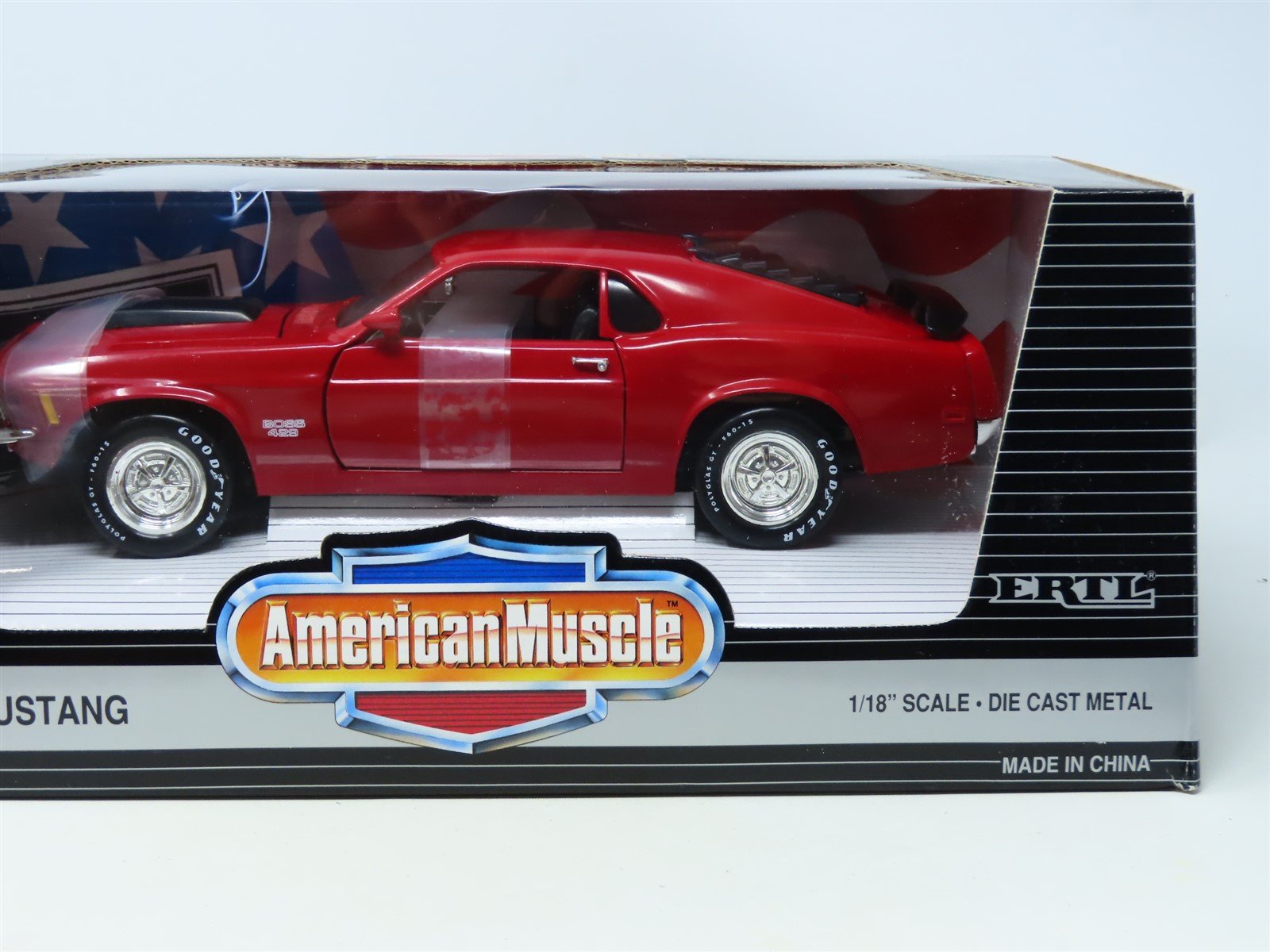 1:18 Scale Ertl American Muscle #32053 Die-Cast 1970 Boss Mustang - Re -  Model Train Market