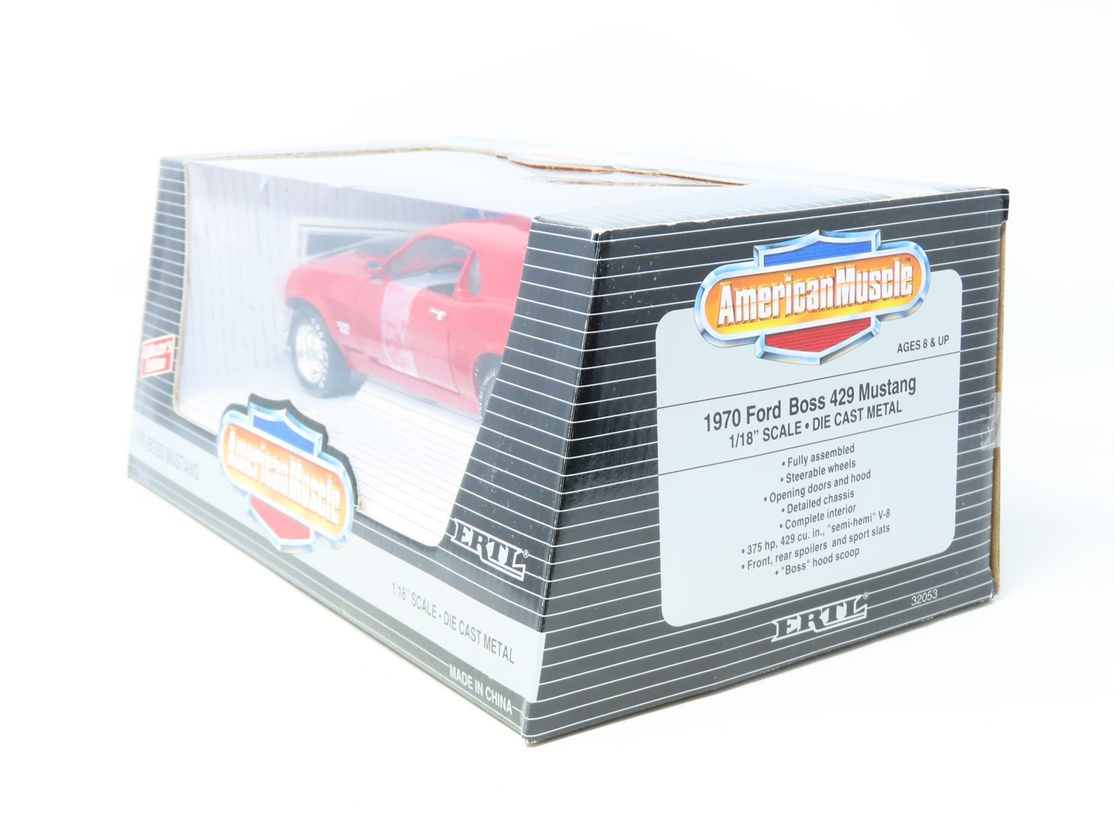 1:18 Scale Ertl American Muscle #32053 Die-Cast 1970 Boss Mustang - Re -  Model Train Market