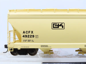 HO Scale InterMountain 47025-03 ACFX Georgia Kaolin 3-Bay Hopper #49229