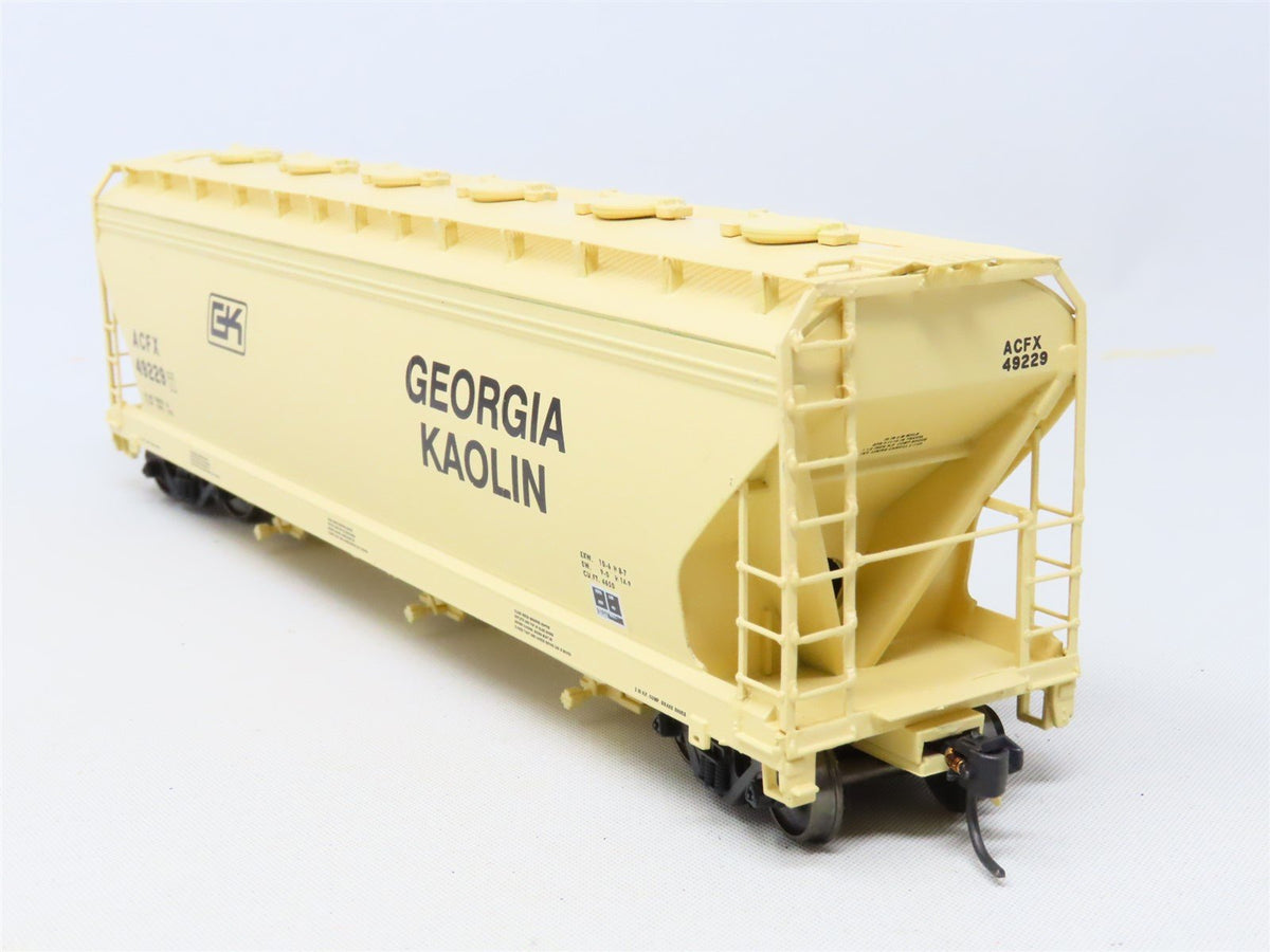 HO Scale InterMountain 47025-03 ACFX Georgia Kaolin 3-Bay Hopper #49229