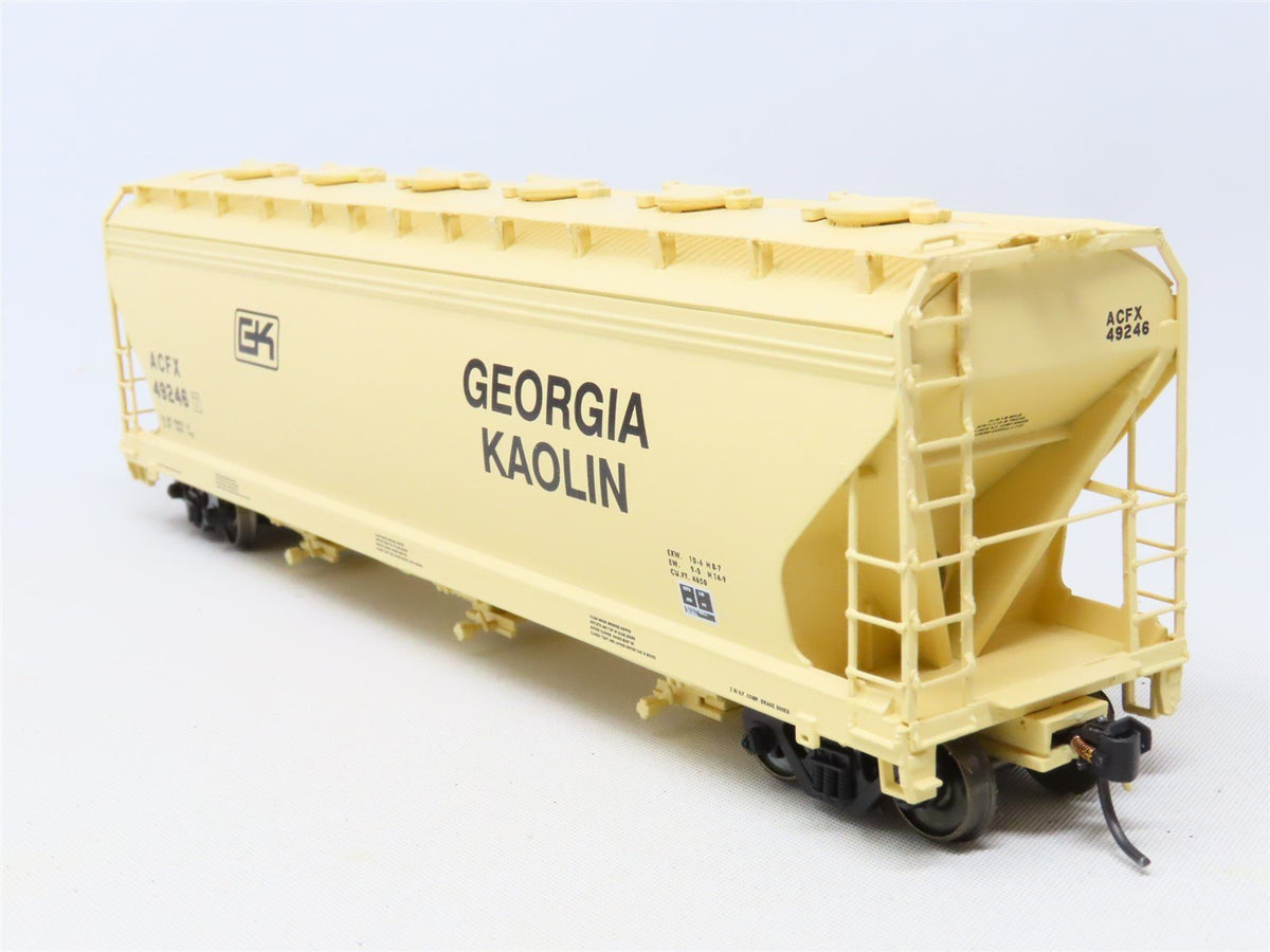 HO Scale InterMountain 47025-05 ACFX Georgia Kaolin 3-Bay Hopper #49246