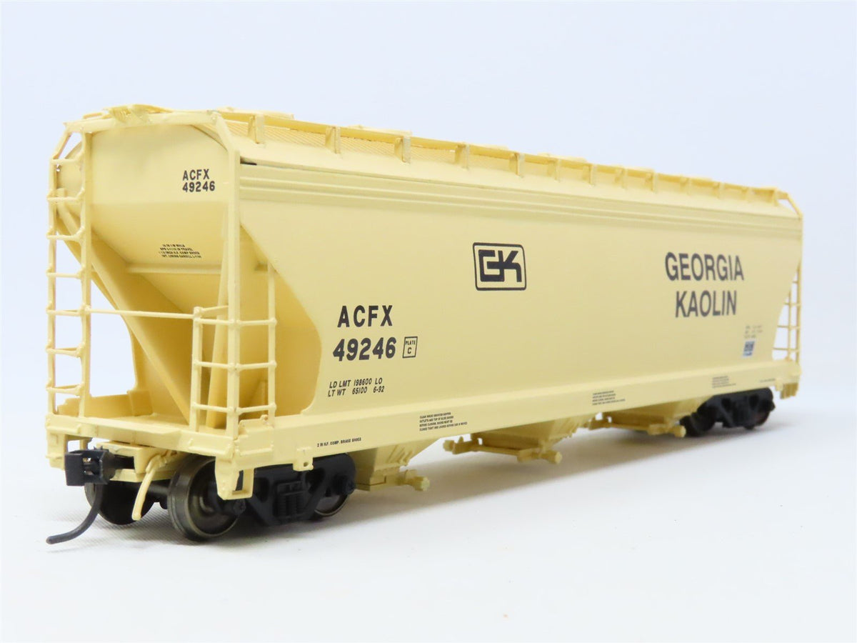 HO Scale InterMountain 47025-05 ACFX Georgia Kaolin 3-Bay Hopper #49246