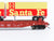 HO Scale Athearn 92373 ATSF Santa Fe 50' Flatcar #92759 w/Trailers