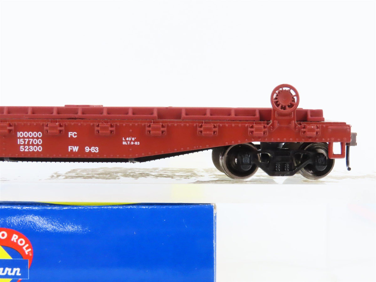 HO Scale Athearn 92384 T&amp;P Texas &amp; Pacific 50&#39; Flatcar #5329 w/Trailers