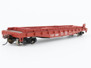 HO Scale Athearn 92384 T&P Texas & Pacific 50' Flatcar #5329 w/Trailers