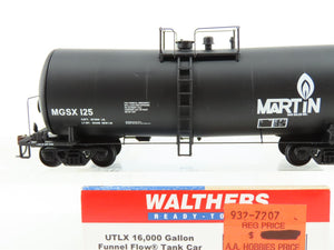 HO Scale Walthers 932-7207 MGSX Martin Gas-Sulphur Funnel Flow Tank Car #125