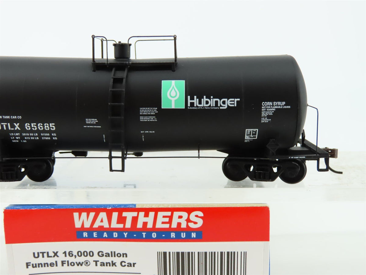 HO Scale Walthers 932-7222 UTLX Hubinger Corn Syrup Funnel Flow Tank Car #65685