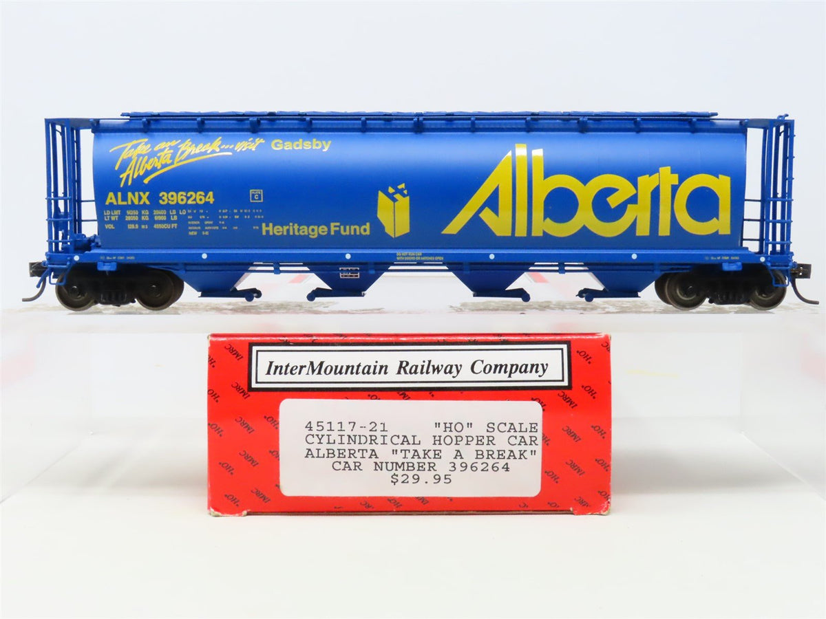 HO Scale InterMountain 45117-21 ALNX Alberta &quot;Take A Break&quot; 4-Bay Hopper #396264