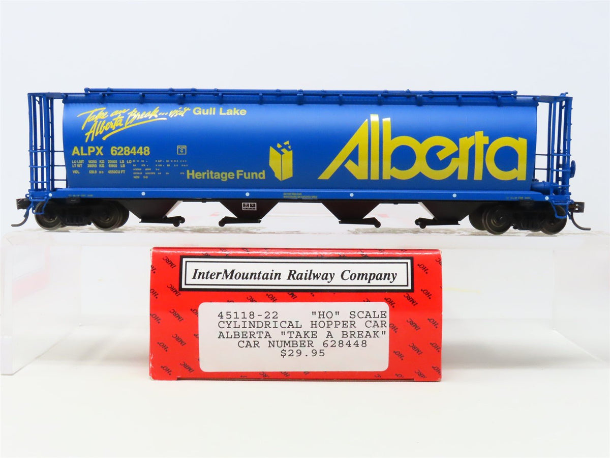 HO Scale InterMountain 45118-22 ALNX Alberta &quot;Take A Break&quot; 4-Bay Hopper #628448