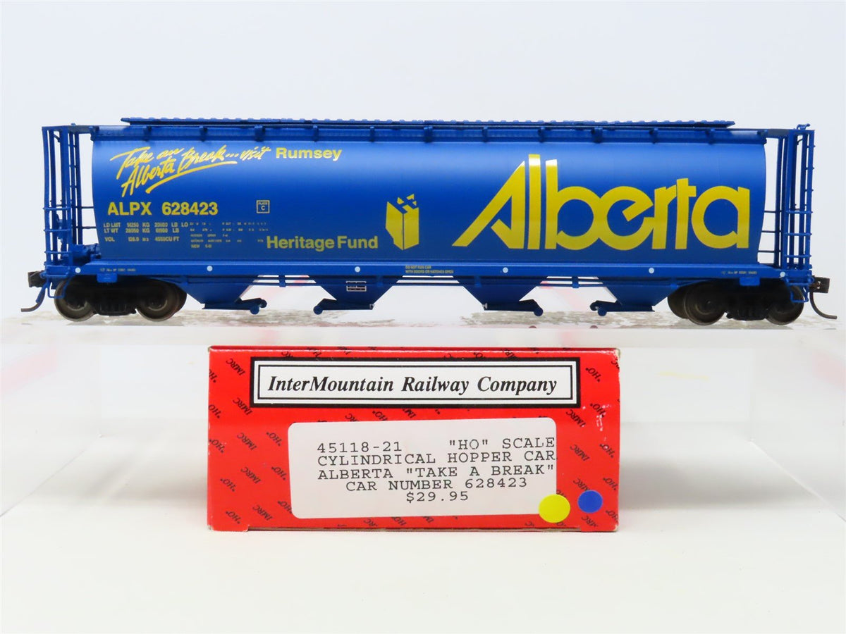 HO Scale InterMountain 45118-21 ALNX Alberta &quot;Take A Break&quot; 4-Bay Hopper #628423