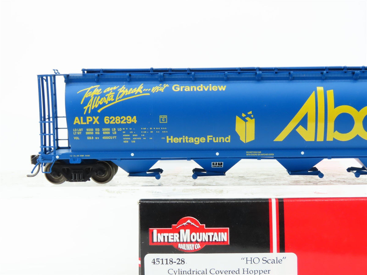 HO Scale InterMountain 45118-28 ALNX Alberta &quot;Take A Break&quot; 4-Bay Hopper #628294