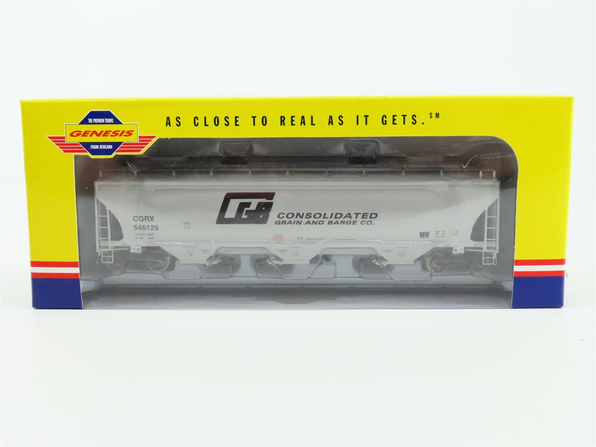 HO Athearn Genesis G4295 CGRX Consolidated Grain &amp; Barge Hopper #546126 - Sealed