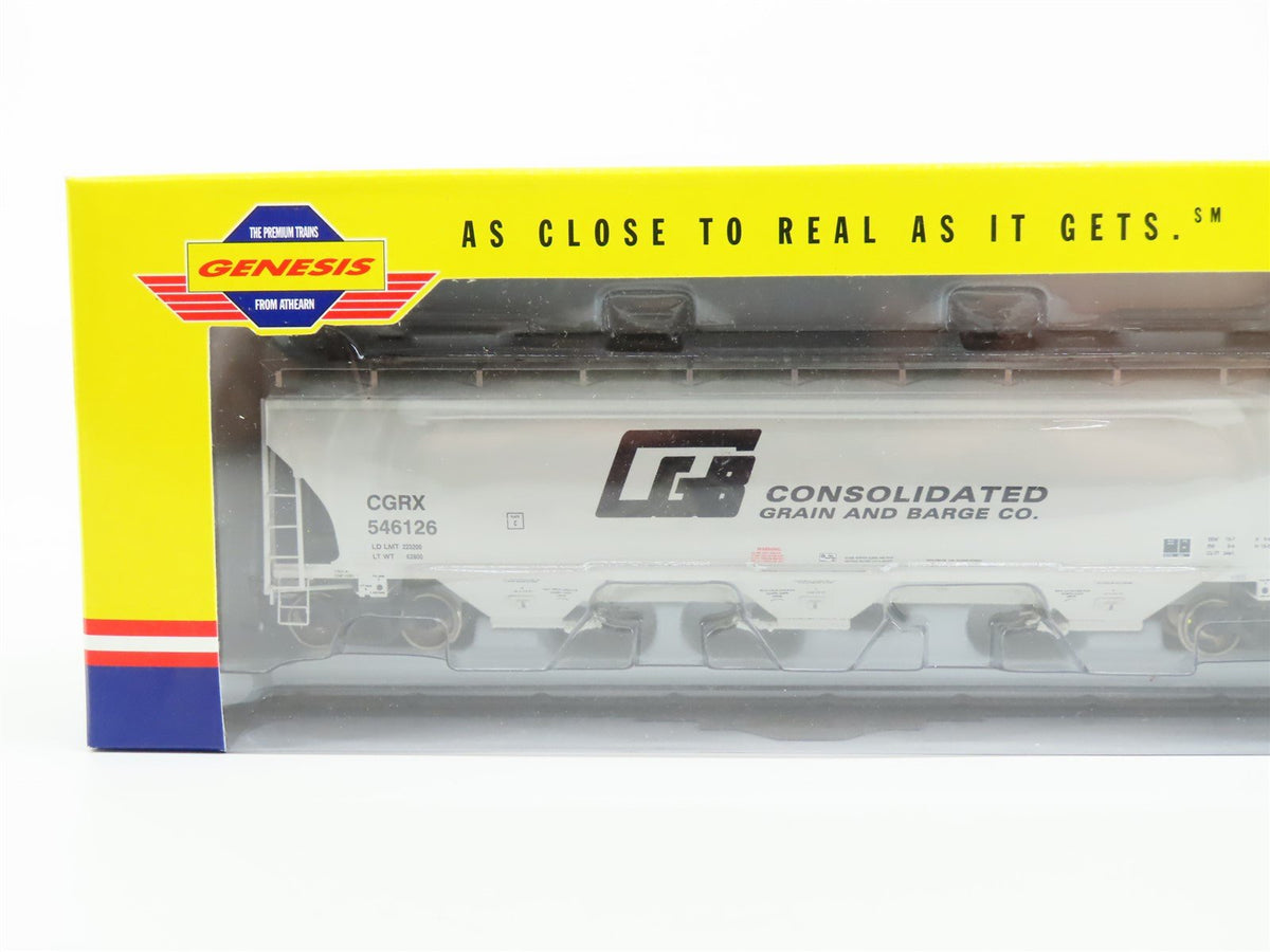 HO Athearn Genesis G4295 CGRX Consolidated Grain &amp; Barge Hopper #546126 - Sealed