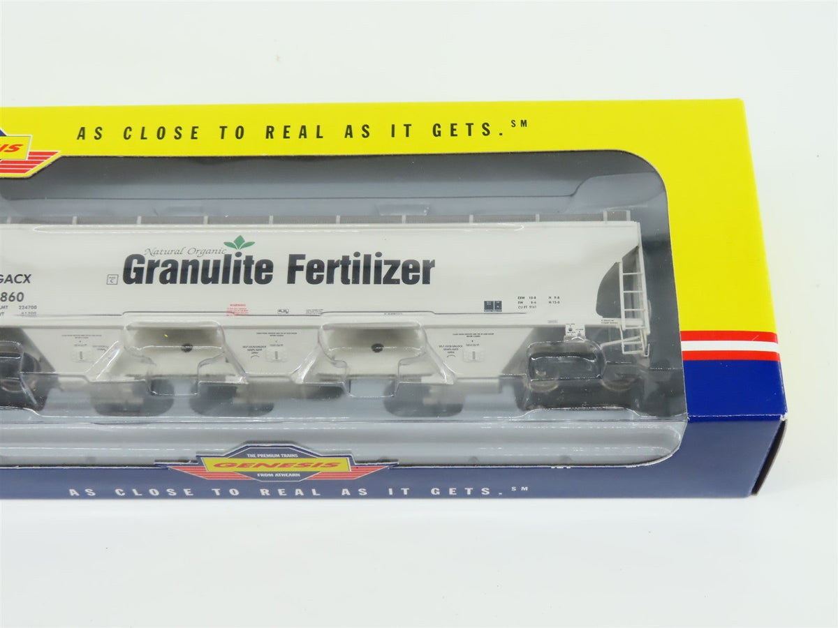 HO Athearn Genesis G4145 GACX Granulite Fertilizer Covered Hopper #6860 - Sealed