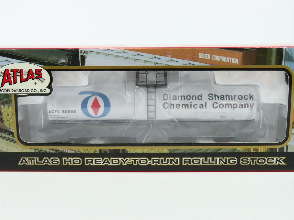 HO Scale Atlas 1554-1 ACFX Diamond Shamrock Chemical Tank Car #85558 - Sealed