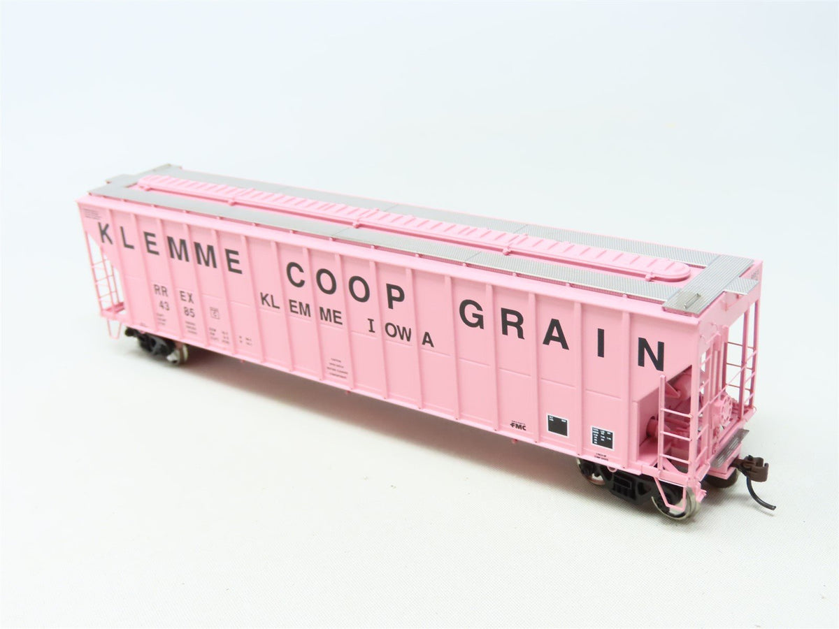 HO Scale Athearn 73815 RREX Klemme Co-Op Grain 54&#39; 3-Bay Covered Hopper #4385