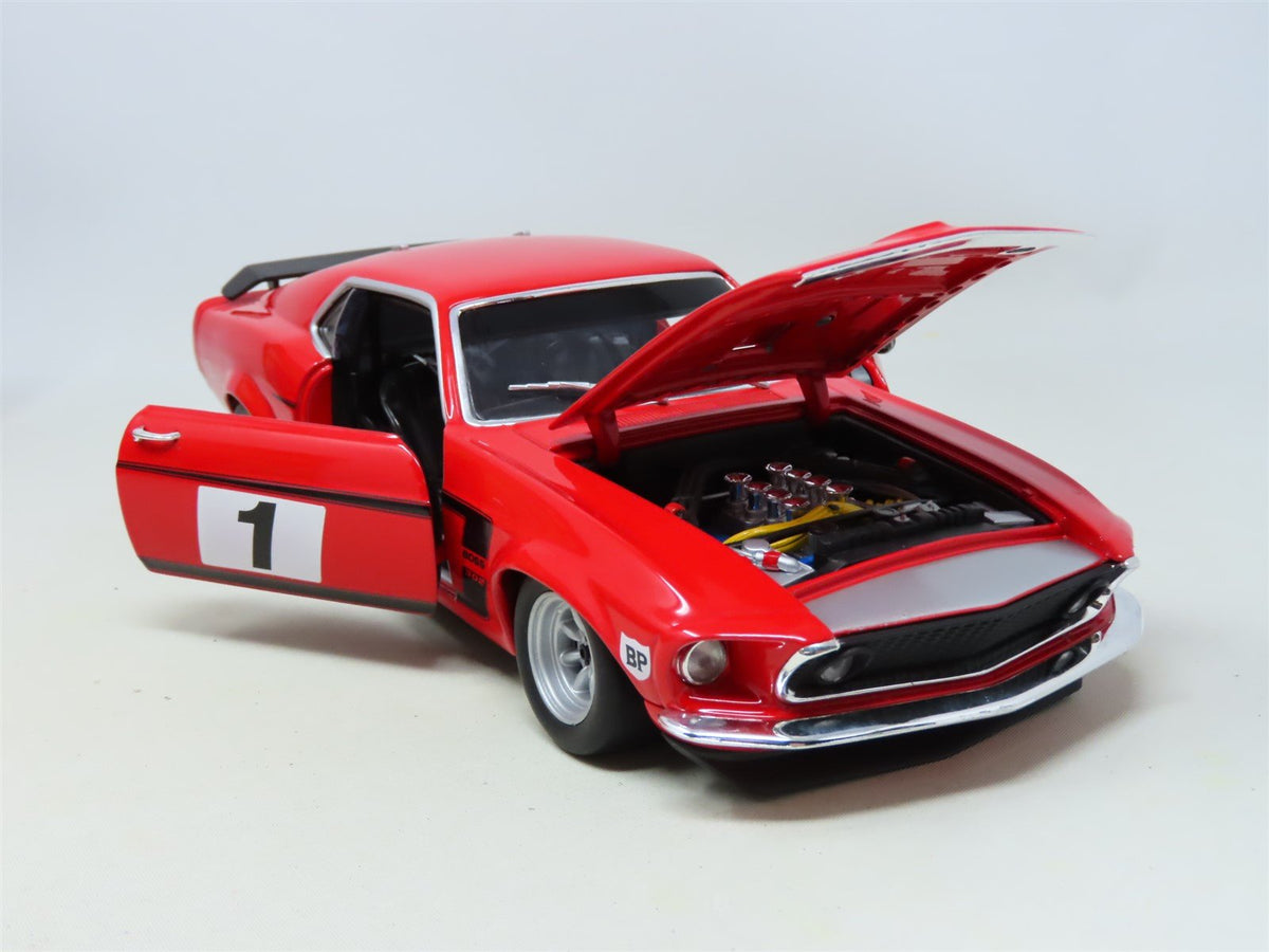 1:18 Scale Welly Die-Cast Model Car 1969 Boss 302 Trans-Am Mustang BP #1