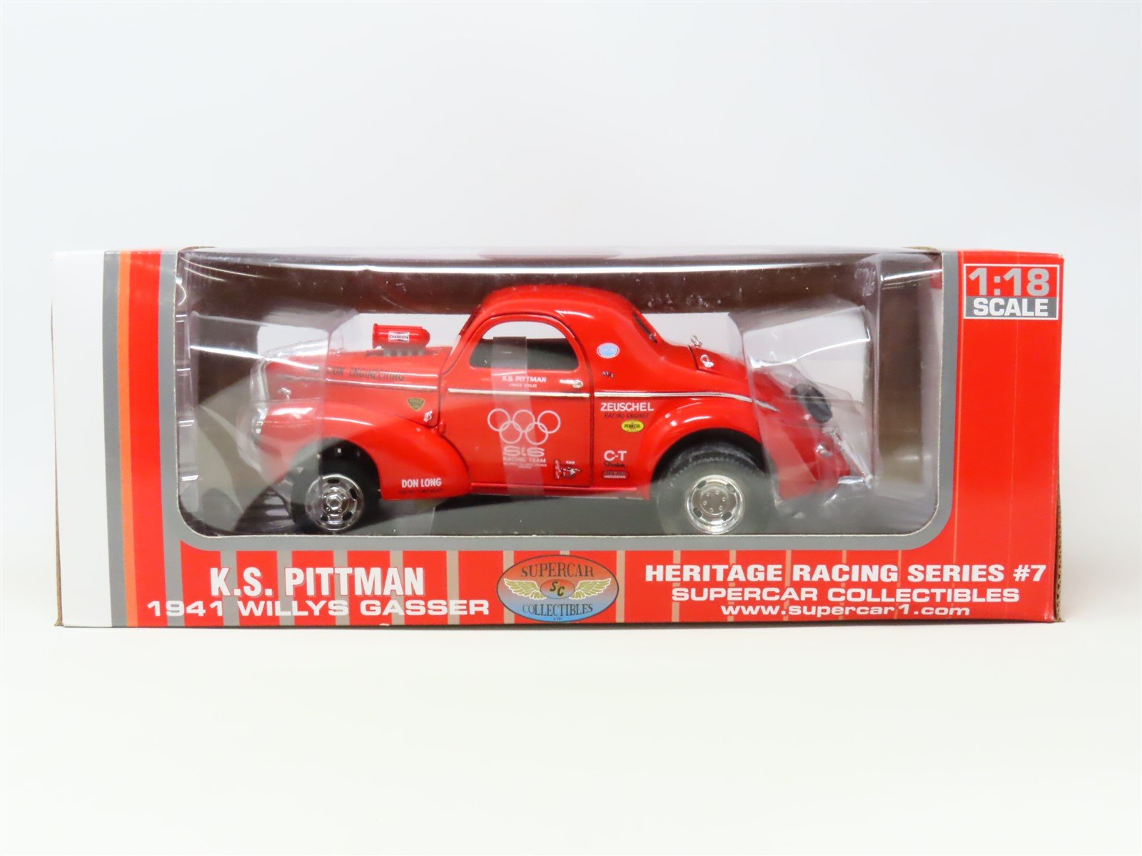 1:18 Scale Supercar Collectibles #92279-K K.S. Pittman 1941 Willys Gasser