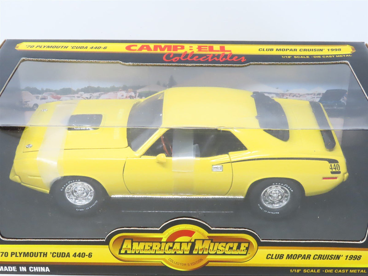 1:18 Ertl American Muscle Campbell Collectibles #29004 &#39;70 Plymouth Cuda w/COA