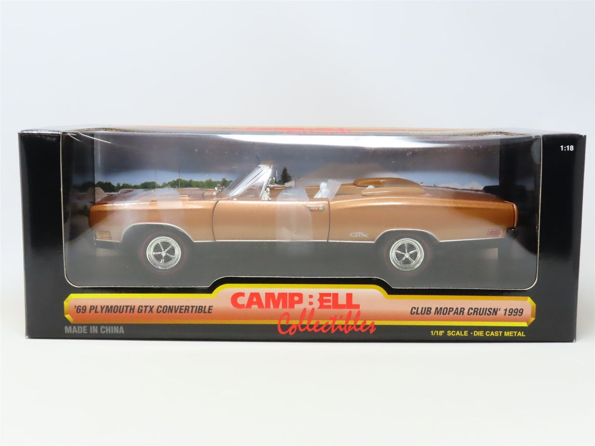 1:18 Ertl American Muscle Campbell Collectibles #29083 &#39;69 Plymouth GTX w/COA